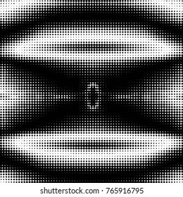 Spotted black and white grunge vector line background. Abstract halftone illustration background. Grunge grid polka dot background pattern
