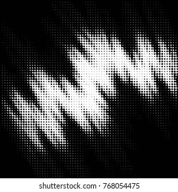 Spotted black and white grunge vector line background. Abstract halftone illustration background. Grunge grid polka dot background pattern
