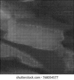 Spotted black and white grunge vector line background. Abstract halftone illustration background. Grunge grid polka dot background pattern

