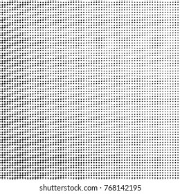 Spotted black and white grunge vector line background. Abstract halftone illustration background. Grunge grid polka dot background pattern
