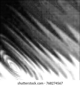 Spotted black and white grunge vector line background. Abstract halftone illustration background. Grunge grid polka dot background pattern

