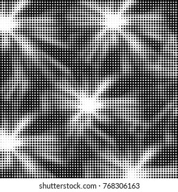 Spotted black and white grunge vector line background. Abstract halftone illustration background. Grunge grid polka dot background pattern
