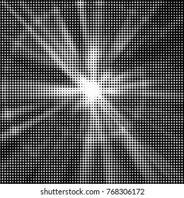 Spotted black and white grunge vector line background. Abstract halftone illustration background. Grunge grid polka dot background pattern
