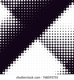 Spotted black and white grunge vector line background. Abstract halftone illustration background. Grunge grid polka dot background pattern
