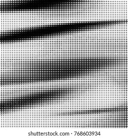 Spotted black and white grunge vector line background. Abstract halftone illustration background. Grunge grid polka dot background pattern
