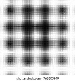 Spotted black and white grunge vector line background. Abstract halftone illustration background. Grunge grid polka dot background pattern
