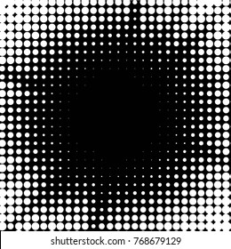 Spotted black and white grunge vector line background. Abstract halftone illustration background. Grunge grid polka dot background pattern
