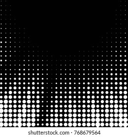 Spotted black and white grunge vector line background. Abstract halftone illustration background. Grunge grid polka dot background pattern
