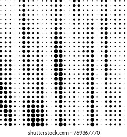 Spotted black and white grunge vector line background. Abstract halftone illustration background. Grunge grid polka dot background pattern
