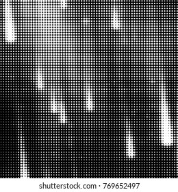 Spotted black and white grunge vector line background. Abstract halftone illustration background. Grunge grid polka dot background pattern
