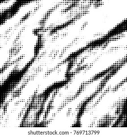 Spotted black and white grunge vector line background. Abstract halftone illustration background. Grunge grid polka dot background pattern
