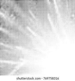 Spotted black and white grunge vector line background. Abstract halftone illustration background. Grunge grid polka dot background pattern
