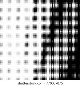 Spotted black and white grunge vector line background. Abstract halftone illustration background. Grunge grid polka dot background pattern
