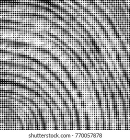 Spotted black and white grunge vector line background. Abstract halftone illustration background. Grunge grid polka dot background pattern
