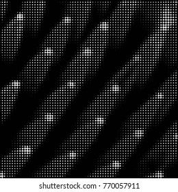 Spotted black and white grunge vector line background. Abstract halftone illustration background. Grunge grid polka dot background pattern
