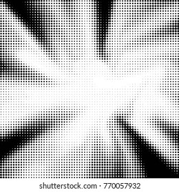 Spotted black and white grunge vector line background. Abstract halftone illustration background. Grunge grid polka dot background pattern
