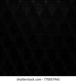 Spotted black and white grunge vector line background. Abstract halftone illustration background. Grunge grid polka dot background pattern
