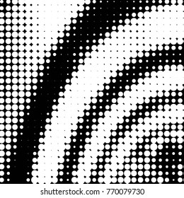 Spotted black and white grunge vector line background. Abstract halftone illustration background. Grunge grid polka dot background pattern
