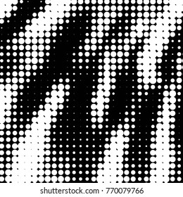 Spotted black and white grunge vector line background. Abstract halftone illustration background. Grunge grid polka dot background pattern
