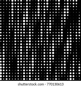 Spotted black and white grunge vector line background. Abstract halftone illustration background. Grunge grid polka dot background pattern
