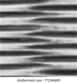 Spotted black and white grunge vector line background. Abstract halftone illustration background. Grunge grid polka dot background pattern
