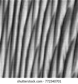 Spotted black and white grunge vector line background. Abstract halftone illustration background. Grunge grid polka dot background pattern
