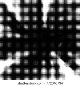 Spotted black and white grunge vector line background. Abstract halftone illustration background. Grunge grid polka dot background pattern
