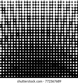 Spotted black and white grunge vector line background. Abstract halftone illustration background. Grunge grid polka dot background pattern
