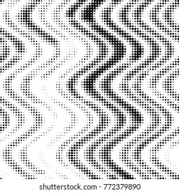 Spotted black and white grunge vector line background. Abstract halftone illustration background. Grunge grid polka dot background pattern
