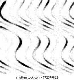 Spotted black and white grunge vector line background. Abstract halftone illustration background. Grunge grid polka dot background pattern
