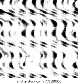 Spotted black and white grunge vector line background. Abstract halftone illustration background. Grunge grid polka dot background pattern
