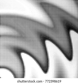 Spotted black and white grunge vector line background. Abstract halftone illustration background. Grunge grid polka dot background pattern
