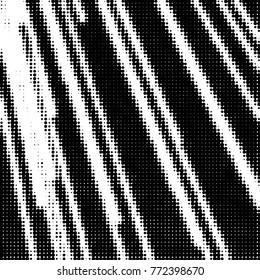 Spotted black and white grunge vector line background. Abstract halftone illustration background. Grunge grid polka dot background pattern
