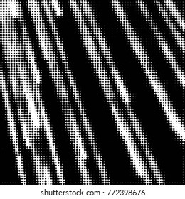 Spotted black and white grunge vector line background. Abstract halftone illustration background. Grunge grid polka dot background pattern
