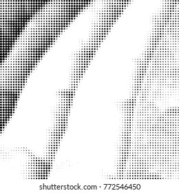 Spotted black and white grunge vector line background. Abstract halftone illustration background. Grunge grid polka dot background pattern
