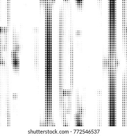 Spotted black and white grunge vector line background. Abstract halftone illustration background. Grunge grid polka dot background pattern
