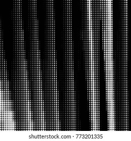 Spotted black and white grunge vector line background. Abstract halftone illustration background. Grunge grid polka dot background pattern
