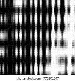 Spotted black and white grunge vector line background. Abstract halftone illustration background. Grunge grid polka dot background pattern
