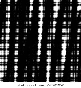 Spotted black and white grunge vector line background. Abstract halftone illustration background. Grunge grid polka dot background pattern
