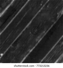 Spotted black and white grunge vector line background. Abstract halftone illustration background. Grunge grid polka dot background pattern
