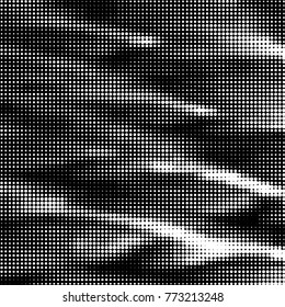 Spotted black and white grunge vector line background. Abstract halftone illustration background. Grunge grid polka dot background pattern
