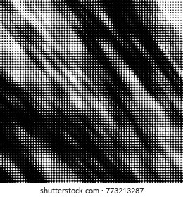 Spotted black and white grunge vector line background. Abstract halftone illustration background. Grunge grid polka dot background pattern
