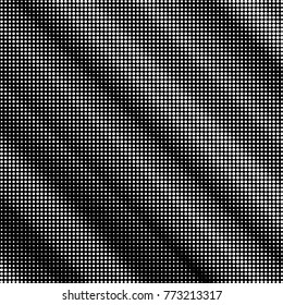 Spotted black and white grunge vector line background. Abstract halftone illustration background. Grunge grid polka dot background pattern
