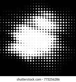 Spotted black and white grunge vector line background. Abstract halftone illustration background. Grunge grid polka dot background pattern
