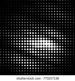Spotted black and white grunge vector line background. Abstract halftone illustration background. Grunge grid polka dot background pattern
