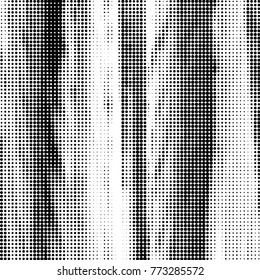 Spotted black and white grunge vector line background. Abstract halftone illustration background. Grunge grid polka dot background pattern
