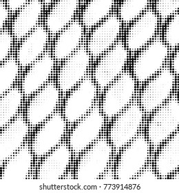 Spotted black and white grunge vector line background. Abstract halftone illustration background. Grunge grid polka dot background pattern
