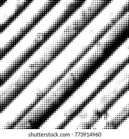 Spotted black and white grunge vector line background. Abstract halftone illustration background. Grunge grid polka dot background pattern
