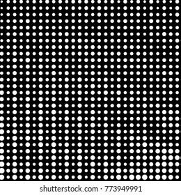 Spotted black and white grunge vector line background. Abstract halftone illustration background. Grunge grid polka dot background pattern
