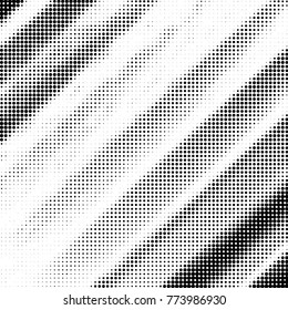 Spotted black and white grunge vector line background. Abstract halftone illustration background. Grunge grid polka dot background pattern
